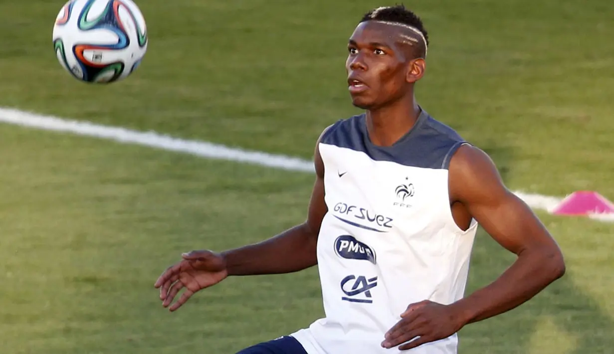Gelandang berusia 21 tahun, Paul Pogba, menjadi pencetak gol satu-satunya yang membawa Timnas Perancis masuk perempat final Piala Dunia 2014, (1/7/2014). (REUTERS/Charles Platiau) 