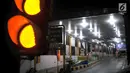 Suasana Gerbang Tol Cawang yang ditutup saat demonstrasi mahasiswa di depan Gedung DPR/MPR, Jakarta, Selasa (24/9/2019). PT Jasa Marga menutup jalan Tol Dalam Kota Cawang-Tomang guna menjaga keselamatan dan keamanan pengguna jalan. (merdeka.com/Iqbal S Nugroho)