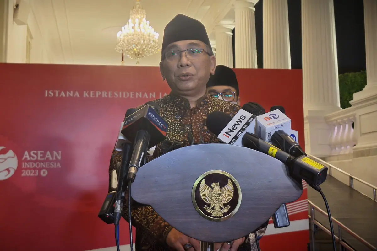 Ketua Umum Pengurus Besar Nahdalatul Ulama (PBNU) Yahya Cholil Staquf atau Gus Yahya