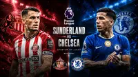 Cover Liga Inggris - Sunderland Vs Chelsea: Granit Xhaka dan Enzo Fernandez. (Chatgpt/Bola.com)
