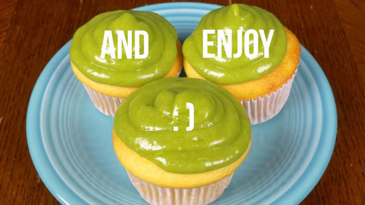 Icing Sugar Alpukat, Hiasan Cupcake yang Menyehatkan