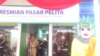 Gubernur DKI Jakarta Djarot Saiful Hidaya saat peresmian Pasar Pelita, Tanjung Priok. (Liputan6.com/Delvira Chairani Hutabarat)