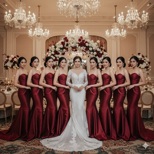 7 Model Baju Bridesmaid Dress Satin, Tampil Anggun dan Serasi di Acara Pernikahan