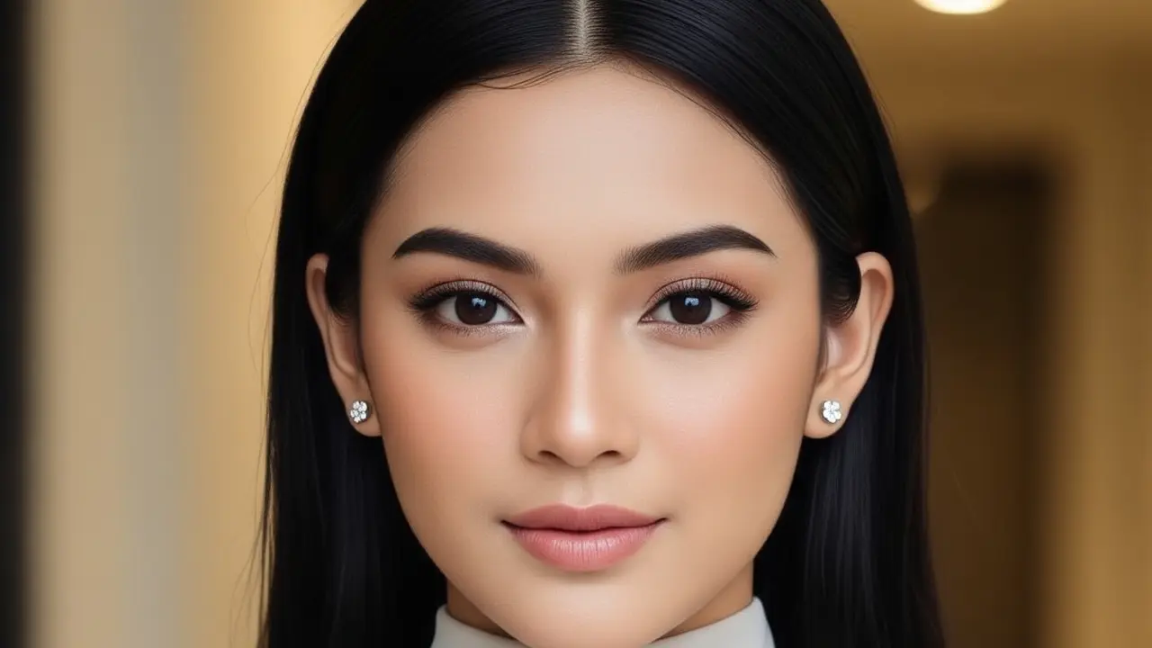 9 Model Rambut Panjang Lurus Belah Tengah Kekinian