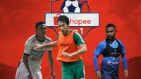 Liga 1 - Ricky Fajrin, Hansamu Yama, Ardi Idrus (Bola.com/Adreanus Titus)