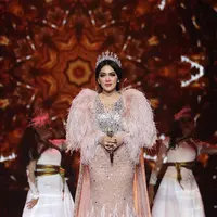 Syahrini di HUT SCTV ke-27. (Bambang E. Ros/Bintang.com)