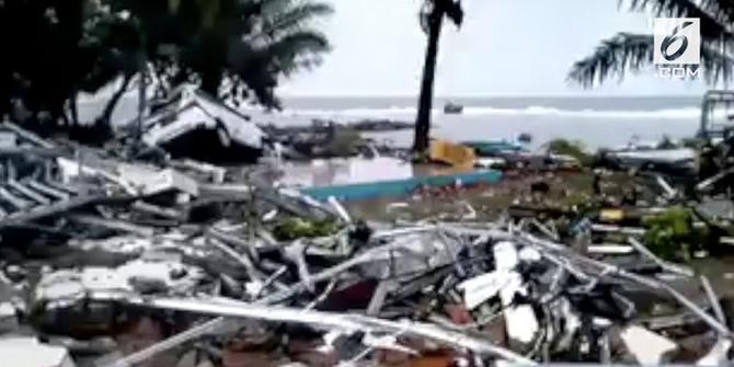 VIDEO: Tsunami Pantai Barat Banten Tidak Dipicu Gempa Bumi