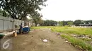 Lokasi yang akan dibangun pusat perkulakan di Pasar Induk, Kramat Jati, Jakarta, Senin (16/1). Diharapkan perkulakan tersebut dapat memutus mata rantai distribusi barang, sehingga harga yang ditawarkan akan lebih murah. (Liputan6.com/Yoppy Renato)