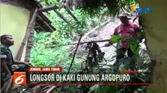 Longsor susulan kini mengancam sekitar 25 kepala keluarga. Karena sejumlah retakan tanah sudah terdeteksi.