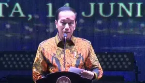 Presiden Joko Widodo atau Jokowi membuka Pekan Raya Jakarta atau Jakarta Fair 2023 di JIExpo Kemayoran Jakarta, Rabu (14/5/2023). (Dok. Tangkapan Layar Youtube Sekretariat Presiden)