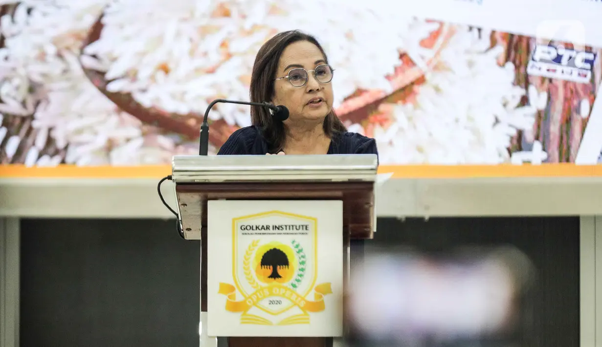 “Saat itu, Filipina melakukan beberapa upaya untuk mempertahankan stok pangan di negaranya. Salah satunya, memanfaatkan sains dan teknologi. Filipina berupaya melakukan peningkatan rantai pasokan, termasuk produksi beras dan manajemen risiko,” ujar Gloria. (Liputan6.com/Faizal Fanani)