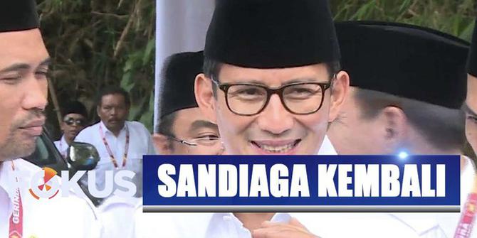 Kembali ke Gerindra, Sandiaga Uno Minta Doa