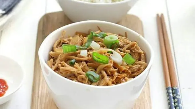 Ayam suwir teriyaki./Copyright cookpad.com/HeniMaria