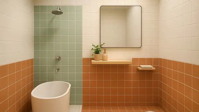 Desain Kamar Mandi Minimalis 2x2 Kloset Jongkok dan Bak Mandi/Ilustrasi AI
