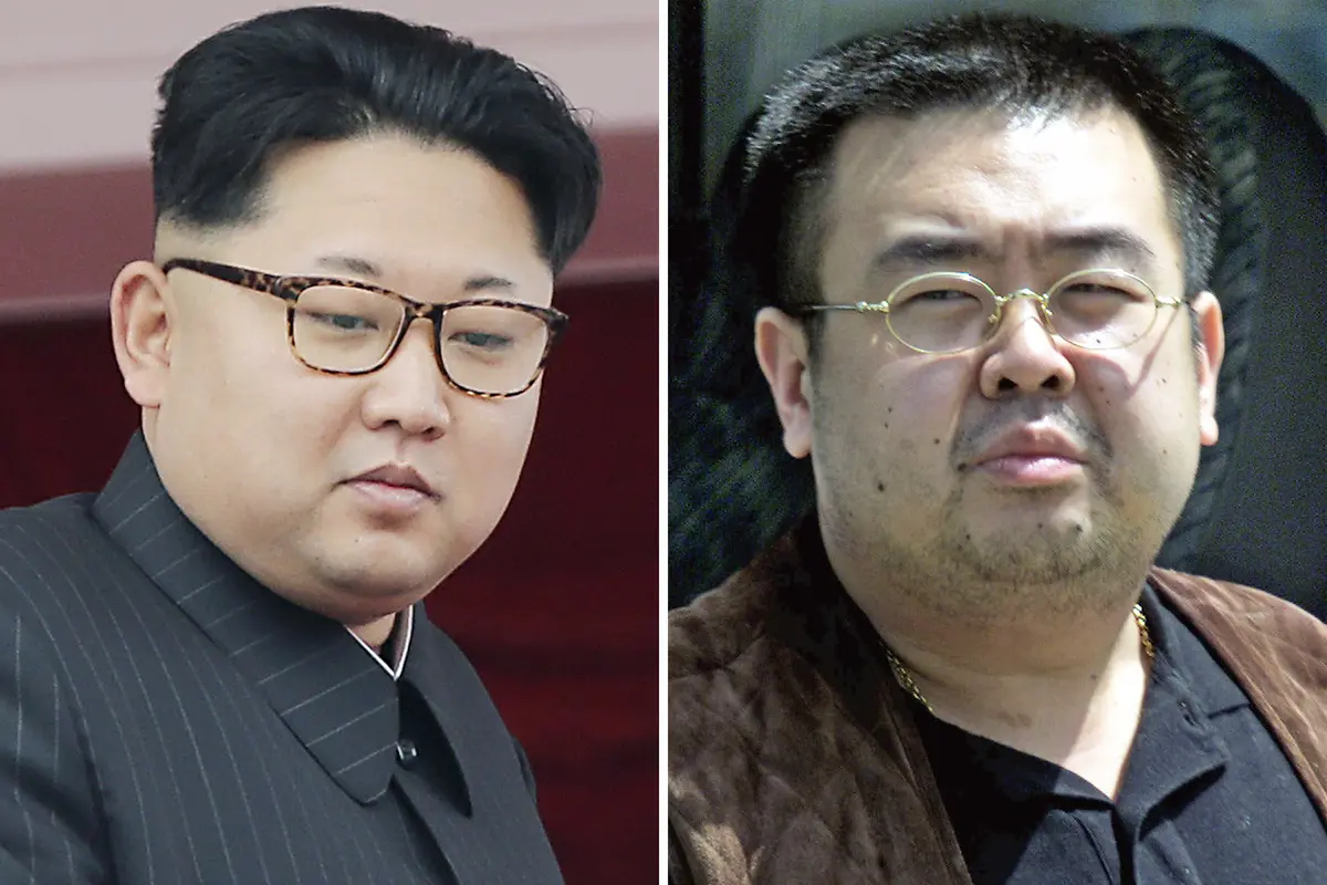 Pemimpin Korut Kim Jong-un dan kakak tirinya Kim Jong-nam 