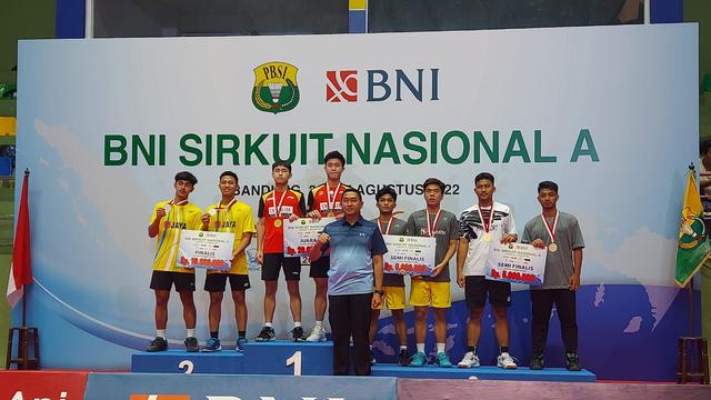 Podium Kejuaraan Bulutangkus BNI Sirkuit Nasional A 2022