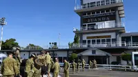 81 prajurit Angkatan Darat Australia tiba di Markas Komando (Mako) Pangkalan Udara Angkatan Laut (Lanudal) Juanda, Surabaya. (Istimewa)