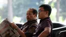 Politisi Partai Demokrat ini mengaku siap dan pasrah jika lembaga antikorupsi akan melakukan upaya penahanan terhadap dirinya. Selasa (17/6/14) (Liputan6.com/Miftahul Hayat)