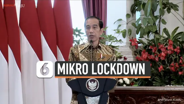Presiden Joko Widodo berbicara soal mikro lockdown di acara peresmian pembukaan Munas VI Asosiasi Pemerintah Kota Seluruh Indonesia hari Kamis (11/2). Apa itu mikro lockdown?