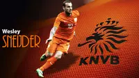 Ilustrasi Wesley Sneijder (Liputan6.com/Sangaji)