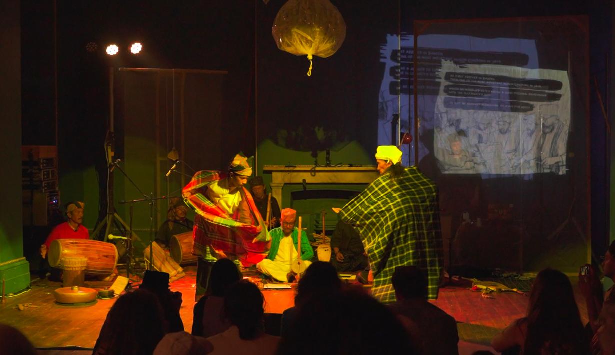 Kabata Tanrasula berkisah tentang perjalanan dan perjuangan Syekh Yusuf Al-Makassari dan Syekh Imam Abdullah Kadi Abdussalam dari Tidore yang diasingkan ke Cape Town, Afrika Selatan. (Foto oleh: Konstelasi Artistik Indonesia)