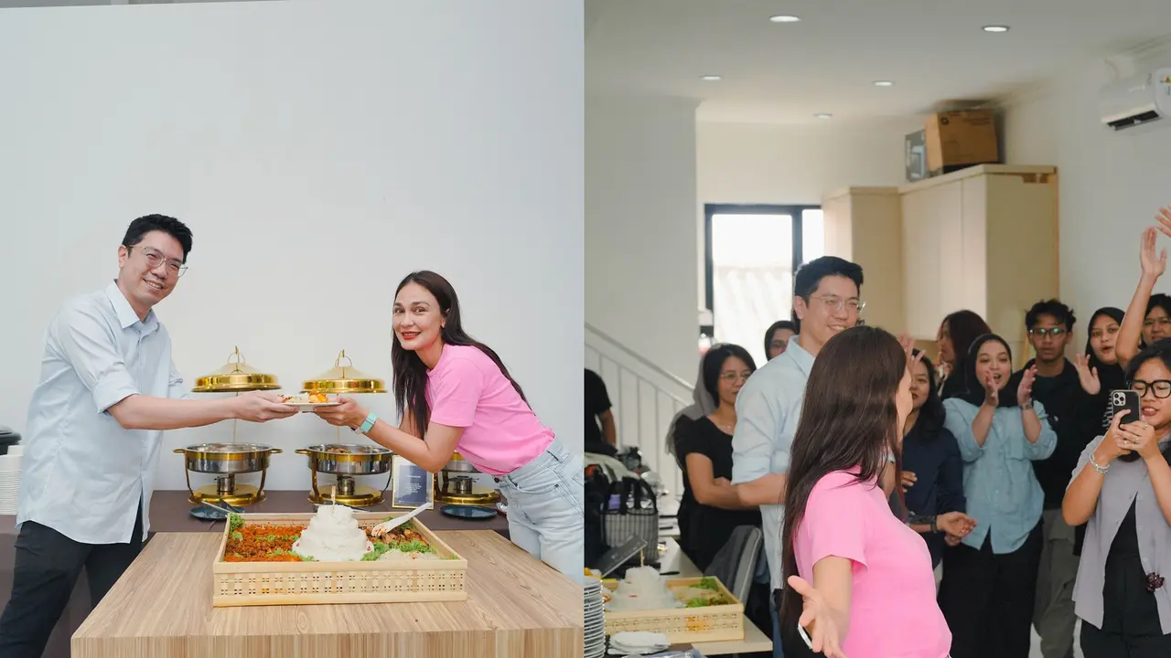 Kantor Baru Luna Maya Jadi Sorotan, Begini Momen Serunya Perayaan Bersama Tim
