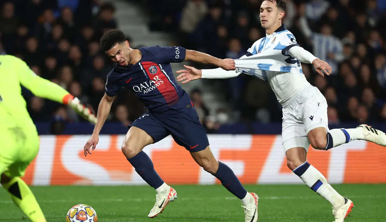 Meski unggul 2-0 di lega pertama, PSG tampil dengan kekuatan penuh. (FRANCK FIFE/AFP)