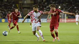 Kroasia menang 1-0 di markas Armenia. (KAREN MINASYAN/AFP)