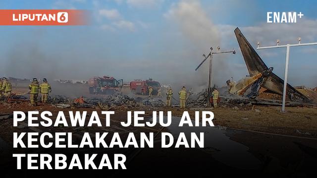 Pemadam Kebakaran Nasional Korea Selatan Masih Berusaha Memadamkan Api dari Pesawat Jeju Air yang Tergelincir