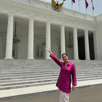 Franka Makarim Hadir di Istana Negara untuk Terakhirnya Kalinya Menjabat Sebagai Istri&nbsp;Mendikbudristek. [@frankamakarim]