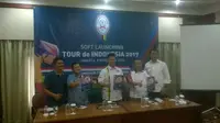 Suasana konferensi pers ISSI dalam rangka soft launching Tour de Indonesia 2017 di Menara Bidakara 2, Jakarta, Selasa (8/11/2016). (Bola.com/Oka Akhsan)