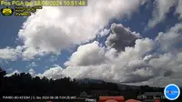 Gunung Ibu kembali mengalami erupsi dahsyat pada Jumat pagi (28/6/2024), pukul 10.45 WIT. (Liputan6.com/ Dok PVMBG)