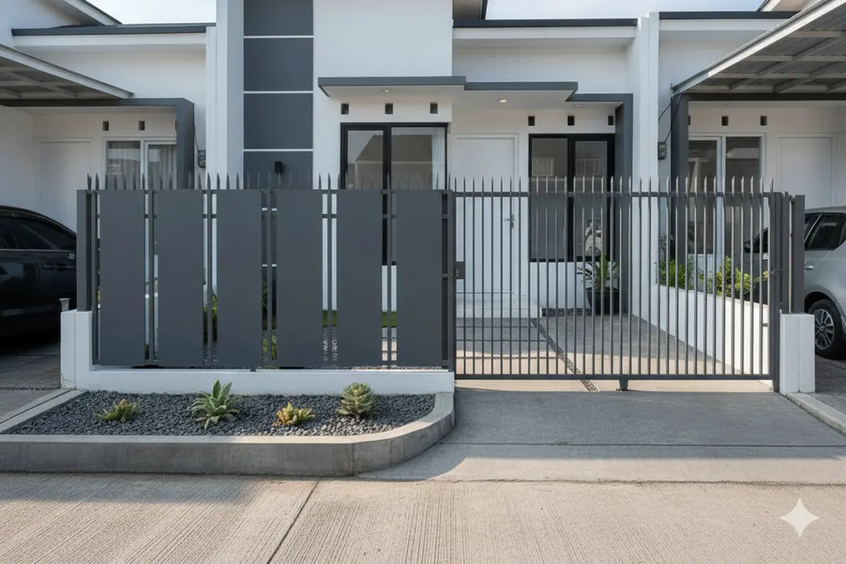 Model Pagar Baja Ringan untuk Rumah Tipe Kecil, Minimalis, Hemat Ruang, dan Estetik