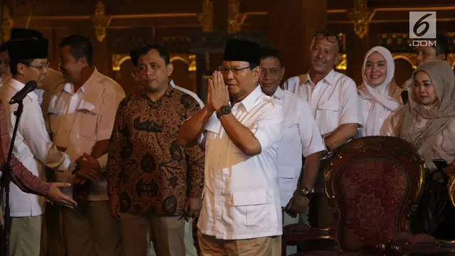 Ketua Umum Partai Gerindra Prabowo Subianto