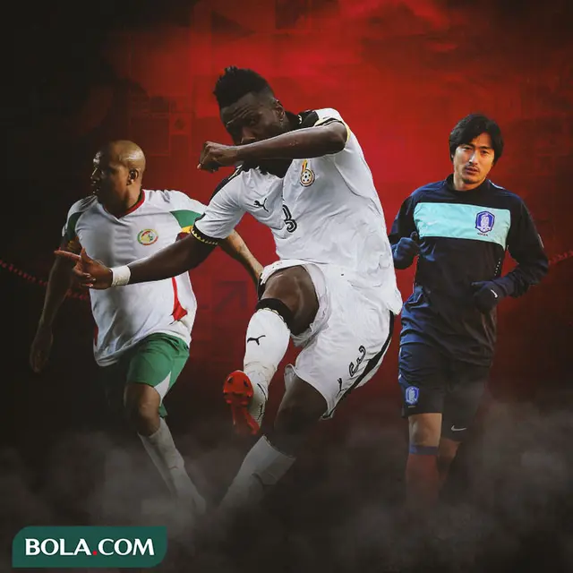 Piala Dunia - El-Hadji Diouf , Asamoah Gyan, Ahn Jung-hwan