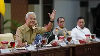 Gubernur Jawa Tengah Ganjar Pranowo, menerima kunjungan kerja DPR RI dalam rangka melakukan sosialisasi Program Legislasi Nasional (Prolegnas) RUU prioritas untuk tahun 2023-2024.