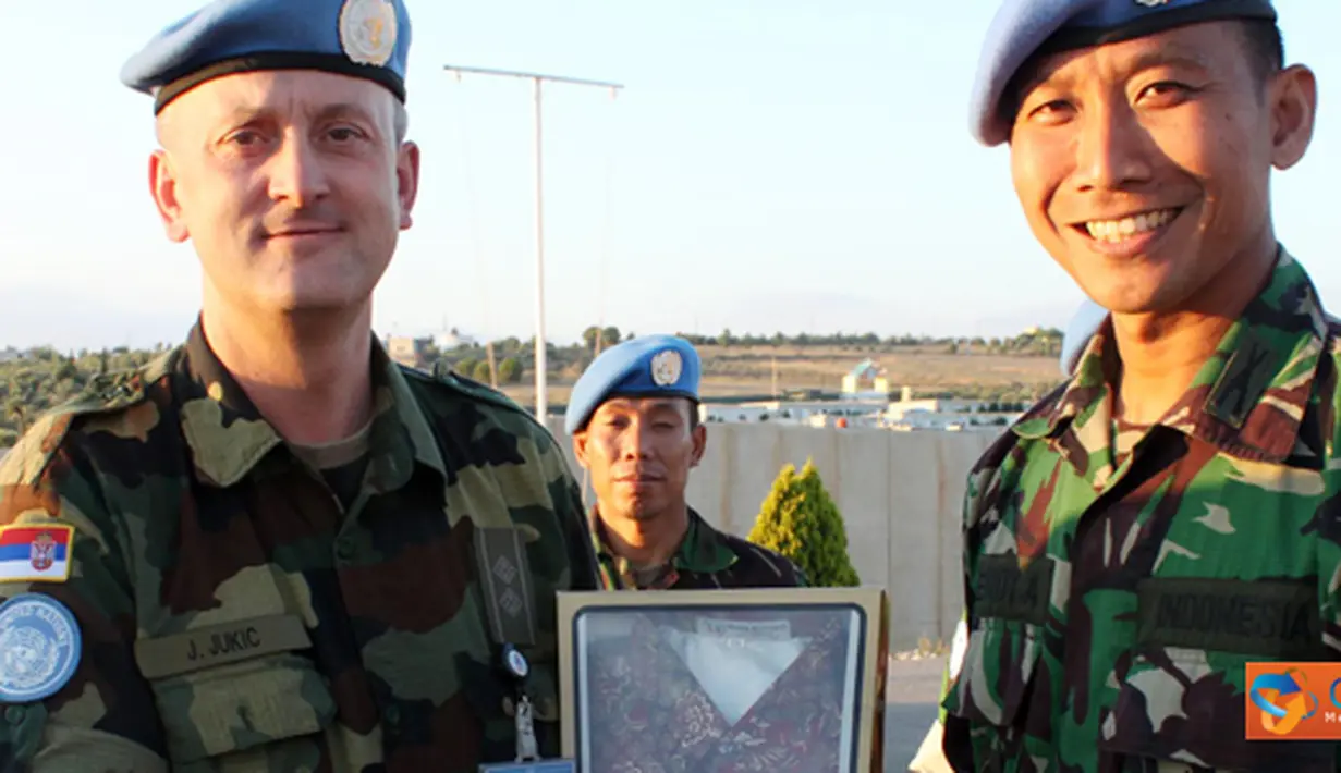 Citizen6, Lebanon: Komandan Indobatt, Letkol Inf Hendy Antariksa menerima kunjungan Farewell Visit Chief of G5 Sektor Timur Unifil, Lt. Col Jadranko Jukic, Rabu (6/7). (Pengirim: Badarudin Bakri)