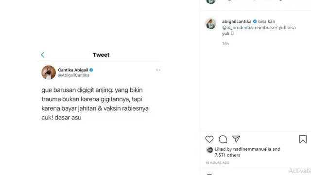 Cantika Abigail (Foto: Instagram/@abigailcantika)