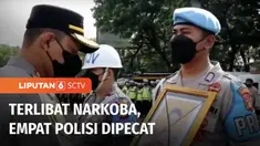Terlibat dalam penyalahgunaan narkotika, empat anggota Polres Metro Tangerang Kota dipecat dengan tidak hormat. Pemecatan dilakukan setelah keempatnya menjalani sidang kode etik Polri.
