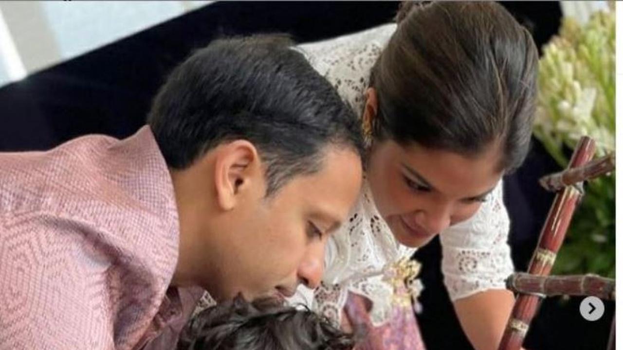 Mendikbud Nadiem Makarim Bagikan Foto Perayaan Tedhak Siten Anaknya