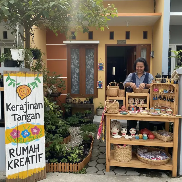 Usaha Depan Rumah Type 36 Modal Kecil (Image by Gemini AI)
