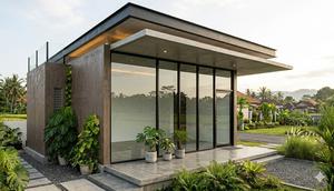 Inspirasi Model Rumah Minimalis 5x7 Meter Atap Datar Ala Rumah Modern.