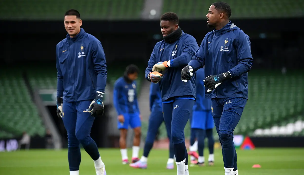 <p>Pertandingan antara Irlandia vs Prancis bakal dilangsungkan di Aviva Stadium, mulai pukul 02.45 Wita. (AFP/Franck Fife)</p>