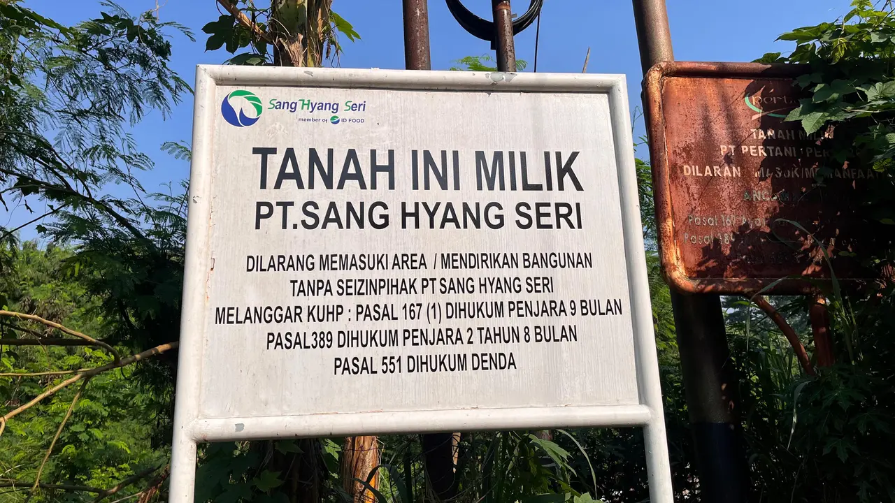 Kawasan perumahan Pertani perlu dikosongkan imbas proses merger PT Pertani ke PT Sang Hyang Seri. (Dok Sang Hyang Seri)