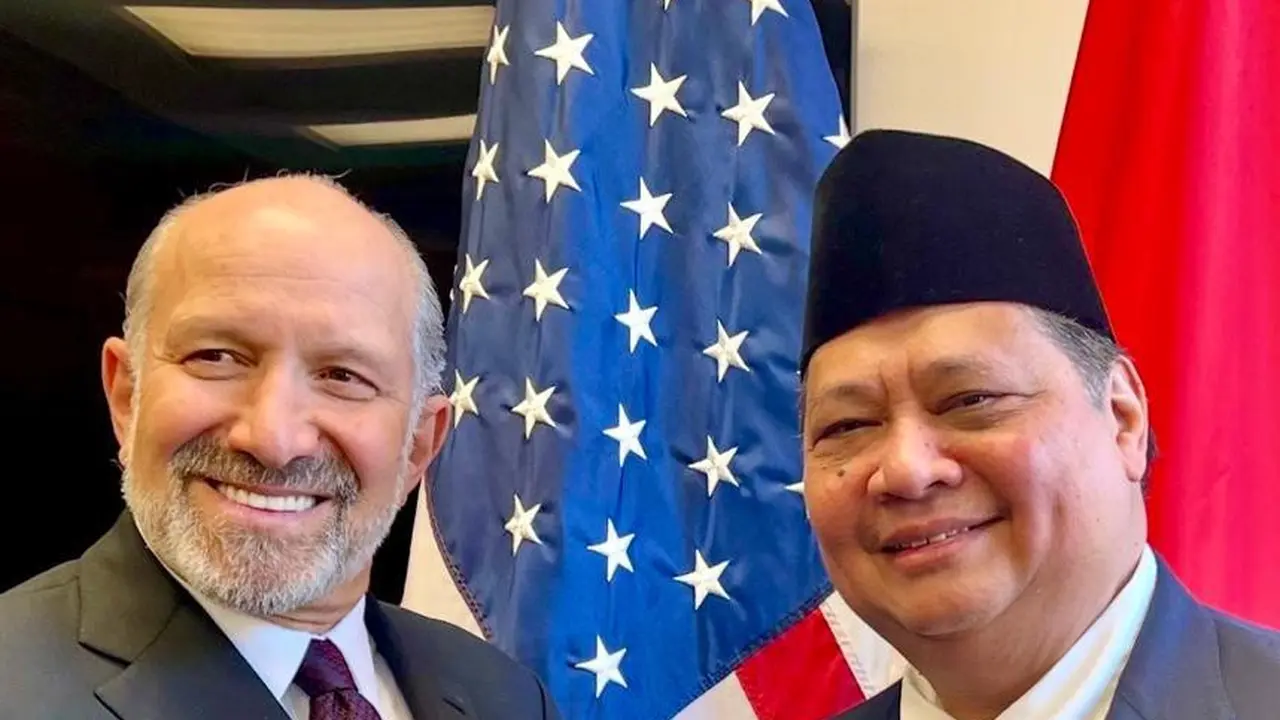 Menteri Koordinator Bidang Perekonomian Airlangga Hartarto telah melakukan pertemuan dengan United States Secretary of Commerce Howard Lutnick