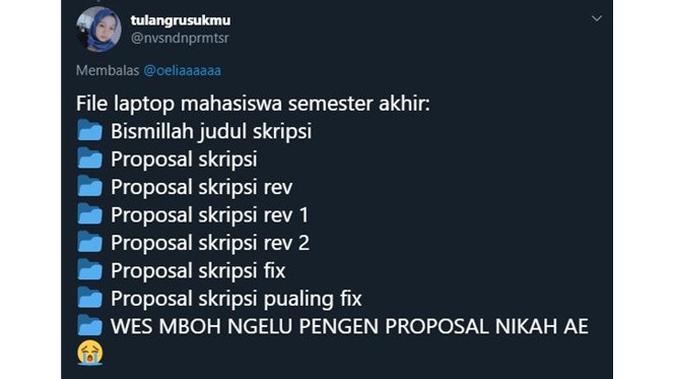 6 Drama Folder Tugas Kuliah Ini Benar Adanya, Pernah Ngalamin? (sumber: Twitter.com/nvsdnprmtsr)