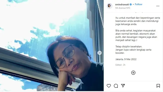 Menteri Keuangan RI Sri Mulyani tertular Covid-19 di Amerika Serikat