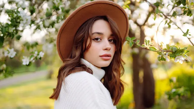 tidak tersenyum bunga topi sedih dewasa mandiri