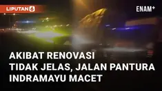 Terjadi kemacetan di Jl. Pantura Lohbener Celeng akibat adanya perbaikan jalan. Kemacetan ini terpantau pada Selasa (1/10/2024) malam