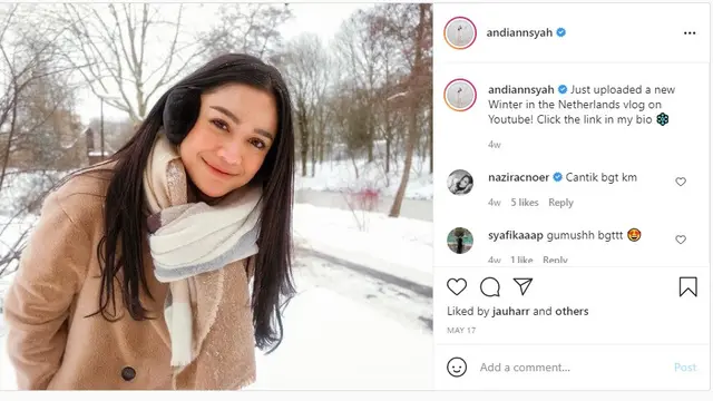 Andi Annisa Iasyah Sumber: IG @andiannsyah)
